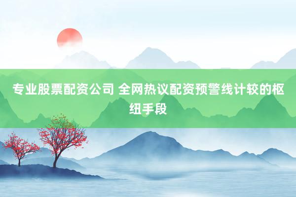 专业股票配资公司 全网热议配资预警线计较的枢纽手段